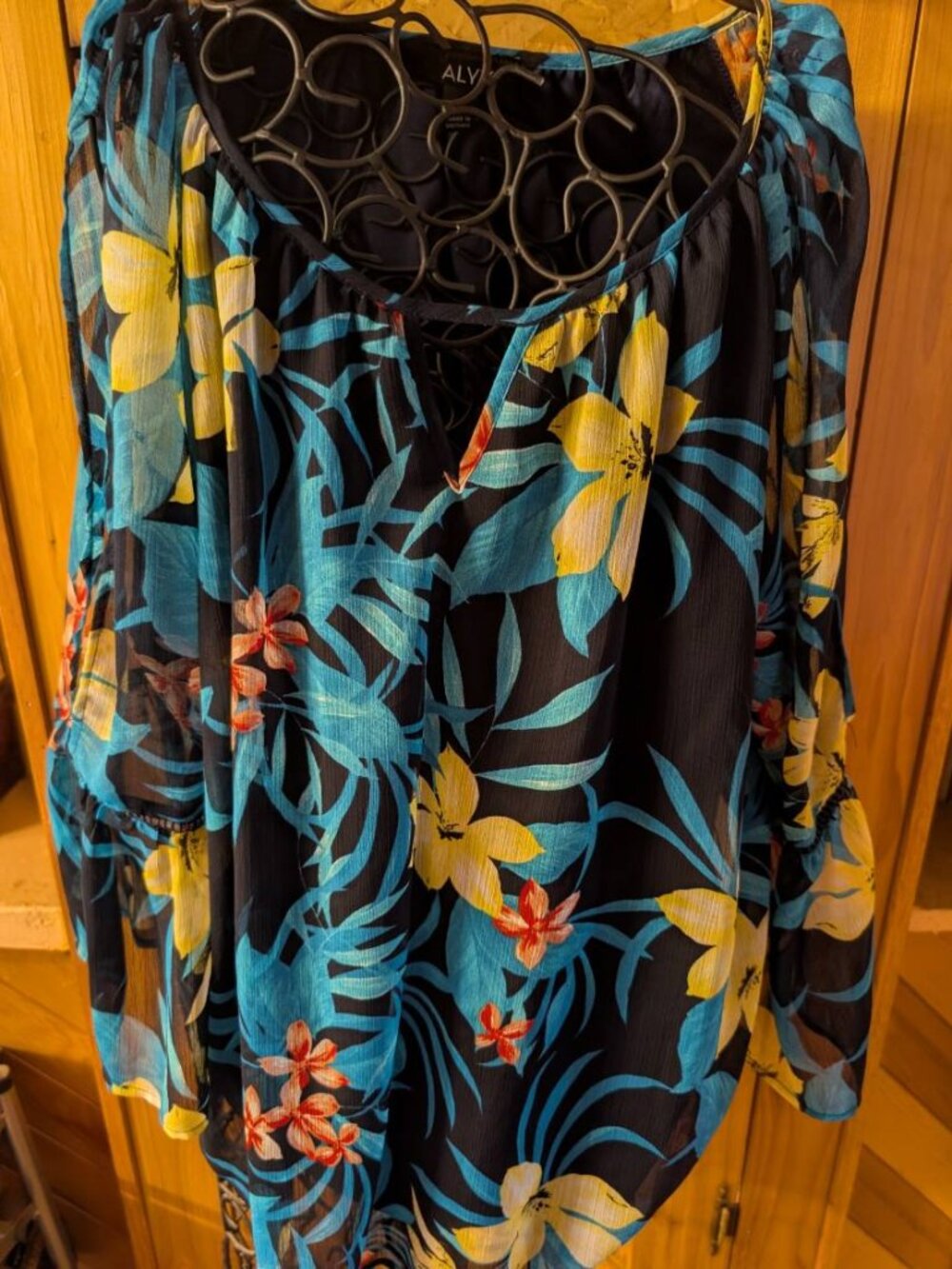 ALYX SPLIT SLEEVE XXL LINED BODICE BLOUSE